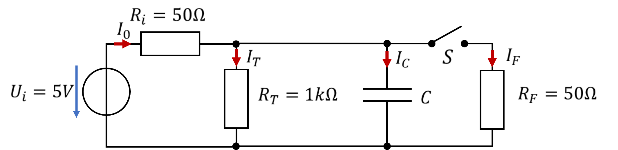 Schaltung mit Pufferkondensator C parallel zum Funkmodul