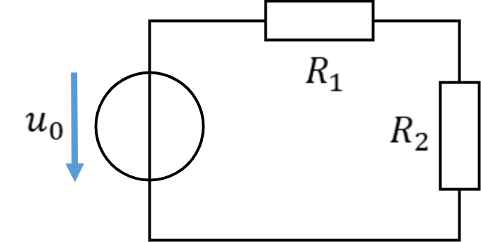 Reihenschaltung von R1 und R2